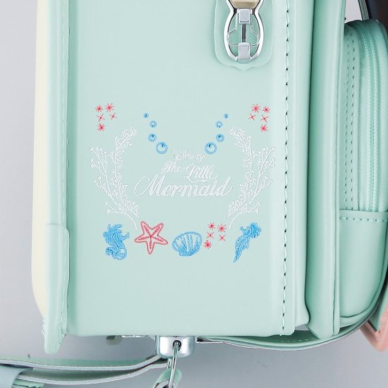 ディズニープリンセスデザイン　ランドセル＜リトルマーメイド＞ ミントクリーム D2618MT-9画像