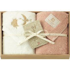 極上タオルｓｕｐｅｒｉｏｒ慶賀　フェイスタオル２枚セット（木箱入） ピンク GKG8050PIの画像