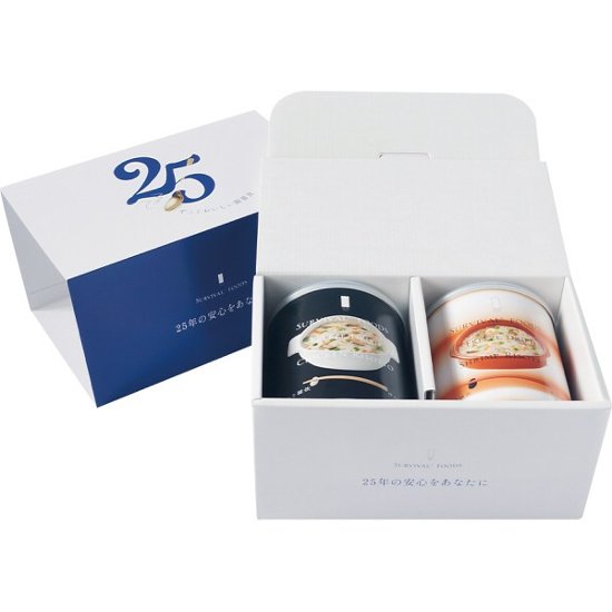 サバイバルフーズ　ギフトボックス　２缶入り（雑炊） GFTｰRR画像