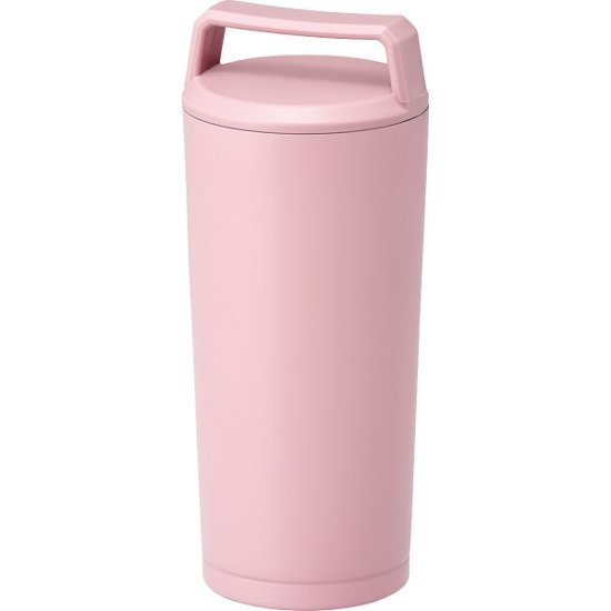ハンドル付ステンレスタンブラー（３６０ｍｌ） ピンク B3725-3画像