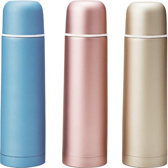 真空ステンレスボトル（４８０ｍｌ）メタリック シャンパンゴールド・ローズピンク・ブルー JM-723画像