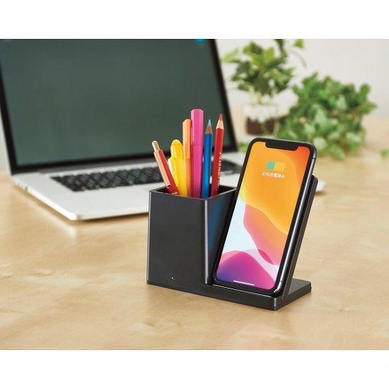 ペンホルダー付ワイヤレス充電器 6178ｰ23画像