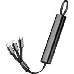 ３ＩＮ１マルチケーブル ブラック SW-165BK画像