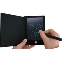 カバー付電子メモパッド　４．４インチ PL-199BK画像