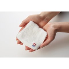 サステナブル今治ハーフハンカチ ホワイト 64809画像