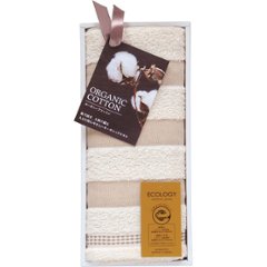 泉州オーガニック�U　フェイスタオル ベージュの画像