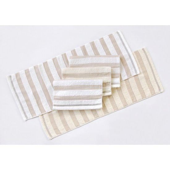 泉州オーガニック�U　フェイスタオル ベージュ画像