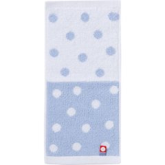 今治ドット　ポケットタオルハンカチ ブルー DP-04-BLの画像