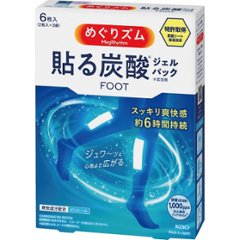 花王　めぐりズム　貼る炭酸ジェルパック　ＦＯＯＴ（６枚入）の画像