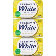 花王　石鹸ホワイト　バスサイズ（３個） リフレッシュ・シトラスの香りの画像
