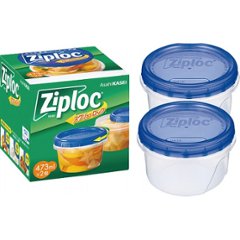 ジップロック　スクリューロック（丸型中）２個セット 3260402の画像