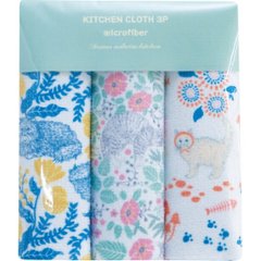 キッチンクロス３枚セット キャット MFF-001の画像