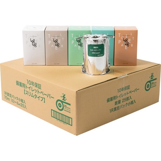 １０年保証備蓄用トイレットペーパー　ＬｏｇＬｏｇ（ログログ）画像