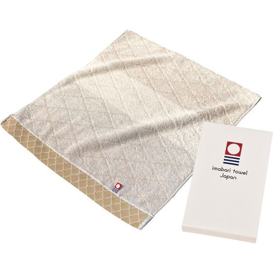 和布小紋（モダン）　フェイスタオル ベージュ KWFK-A0 BE画像