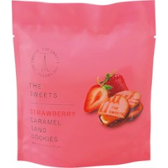 【母の日専用】母の日花束とザ・スウィーツ　苺キャラメルサンドクッキーのセット商品のお届け期間：5.6(水)～5.10(日)。5月6日以降のご注文は「遅れてごめんね」対応となります。の画像