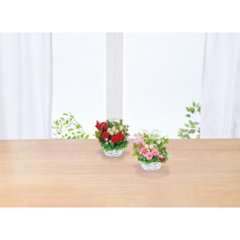 【母の日専用】プリザーブドフラワー籠入り ピンク商品のお届け期間：5.6(水)～5.10(日)。5月6日以降のご注文は「遅れてごめんね」対応となります。画像