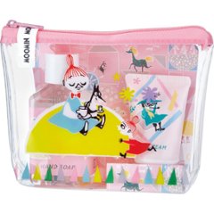 【母の日専用】ムーミン　ポーチセット ローズ商品のお届け期間：5.6(水)～5.10(日)。5月6日以降のご注文は「遅れてごめんね」対応となります。の画像