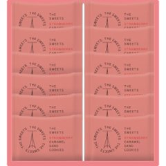 【母の日専用】ザ・スウィーツ　苺キャラメルサンドクッキー（１２個）商品のお届け期間：5.6(水)～5.10(日)。5月6日以降のご注文は「遅れてごめんね」対応となります。画像