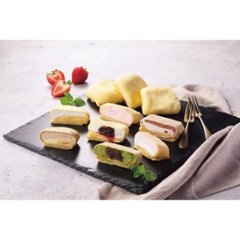 【母の日専用】和田又　７種の手包みもちっとクレープ（１０個）商品のお届け期間：5.6(水)～5.10(日)。4月29日以降のご注文は「遅れてごめんね」対応となります。画像