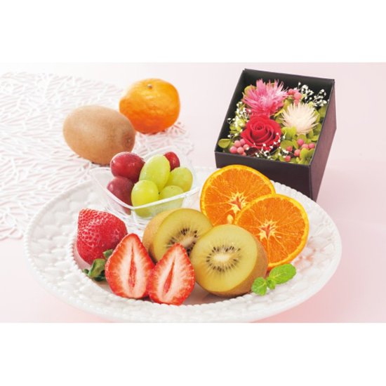 【母の日専用】果実のキモチ　フルーツ宝石箱商品のお届け期間：5.6(水)～5.10(日)。5月6日以降のご注文は「遅れてごめんね」対応となります。画像