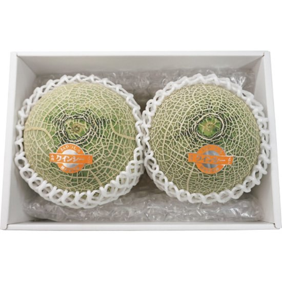 【母の日専用】クインシーメロン（２玉）商品のお届け期間：5.6(水)～5.10(日)。4月28日以降のご注文は「遅れてごめんね」対応となります。画像