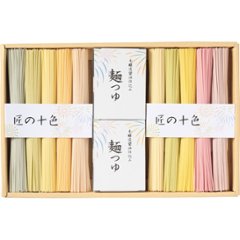 【母の日専用】三輪素麺　匠の十色商品のお届け期間：5.6(水)～5.10(日)。5月6日以降のご注文は「遅れてごめんね」対応となります。の画像