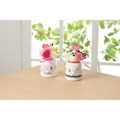 【母の日専用】お花スヌーピーＺｉｇｚａｇ　Ｔｈａｎｋ　ｙｏｕ（プリザーブドフラワー）商品のお届け期間：5.6(水)～5.10(日)。5月6日以降のご注文は「遅れてごめんね」対応となります。画像