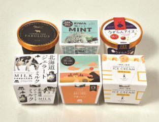 【北海道直送】  北海道ご当地アイスギフト6個セットR HPP-6 【全国送料込】(沖縄・離島除く)の画像