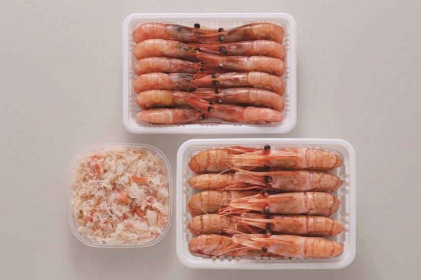 【北海道直送】 カネコメ田中水産 ぼたんえび・甘えび・おおずわいがにほぐし身セット 【全国送料込】(沖縄・離島除く)画像