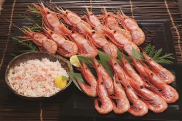 【北海道直送】 カネコメ田中水産 ぼたんえび・甘えび・おおずわいがにほぐし身セット 【全国送料込】(沖縄・離島除く)画像