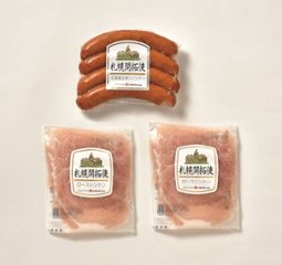 【北海道直送】 札幌バルナバハム 北海道産玉葱ウインナーと生ハムセット FBA-A 【全国送料込】(沖縄・離島除く)の画像