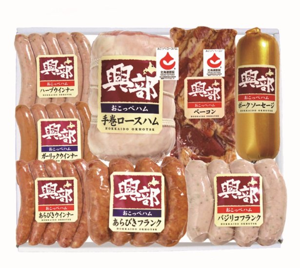 【北海道直送】 オホーツククリーンミート 北海道おこっぺハム詰合せ OF-D-2 【全国送料込】(沖縄・離島除く)画像