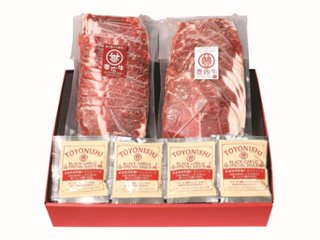 【北海道直送】 トヨニシファーム 豊西牛×帯広牛切り落とし食べ比べギフト 【全国送料込】(沖縄・離島除く)の画像