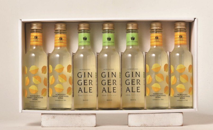 【北海道直送】 NORTH　FARM　STOCK 北海道ハニーレモネード＆ジンジャーエールギフト FO-07 【全国送料込】(沖縄・離島除く)画像