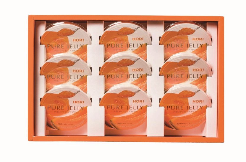 【北海道直送】 ホリ 夕張メロンピュアゼリー９個入り HYPJ9画像
