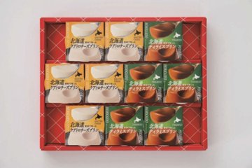 【北海道直送】 北辰フーズ　 北海道クアトロチーズプリン＆ティラミスプリン QT-10の画像