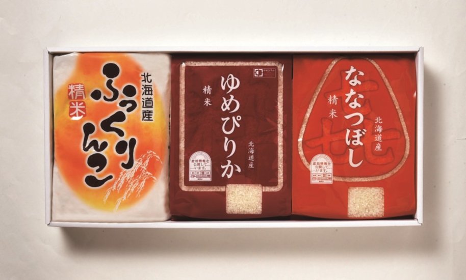 【北海道直送】 味彩 北海道米ギフト（各２ｋｇ） OH-B画像