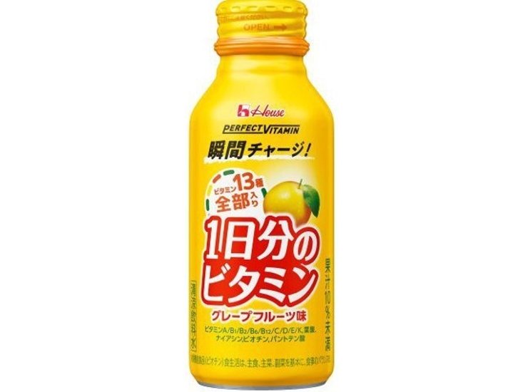 ハウスウェルネスフーズ ＰＶ１日分のビタミンＧＦ味１２０ｍｌ  ×6 【全国送料無料】(一部地域別途)画像