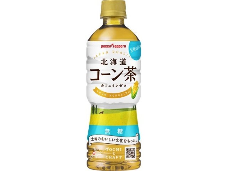 ポッカサッポロフード 北海道コーン茶 Ｐ５２５ｍｌ  ×24 【全国送料無料】(一部地域別途)画像