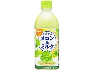 サンガリア まろやかメロン＆ミルク Ｐ５００ｍｌ   ×24 【全国送料無料】(一部地域別途)の画像