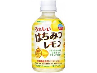 サンガリア うれしいはちみつレモン Ｐ２８０ｍｌ  ×24 【全国送料無料】(一部地域別途)の画像