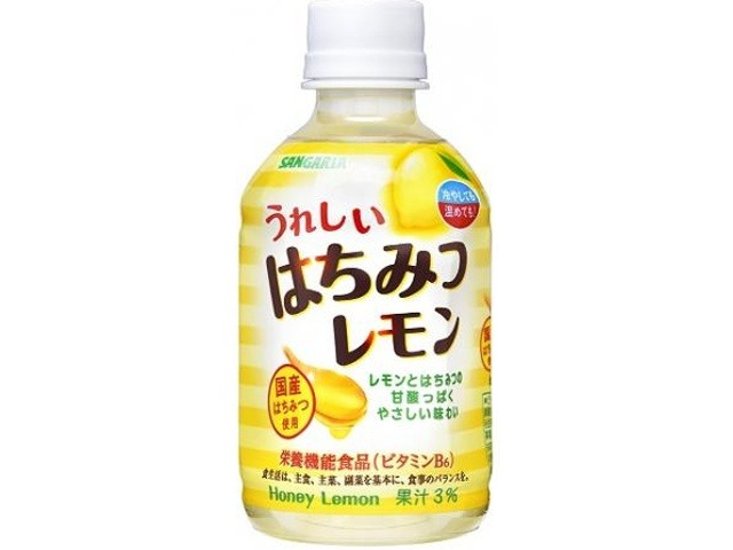 サンガリア うれしいはちみつレモン Ｐ２８０ｍｌ  ×24 【全国送料無料】(一部地域別途)画像