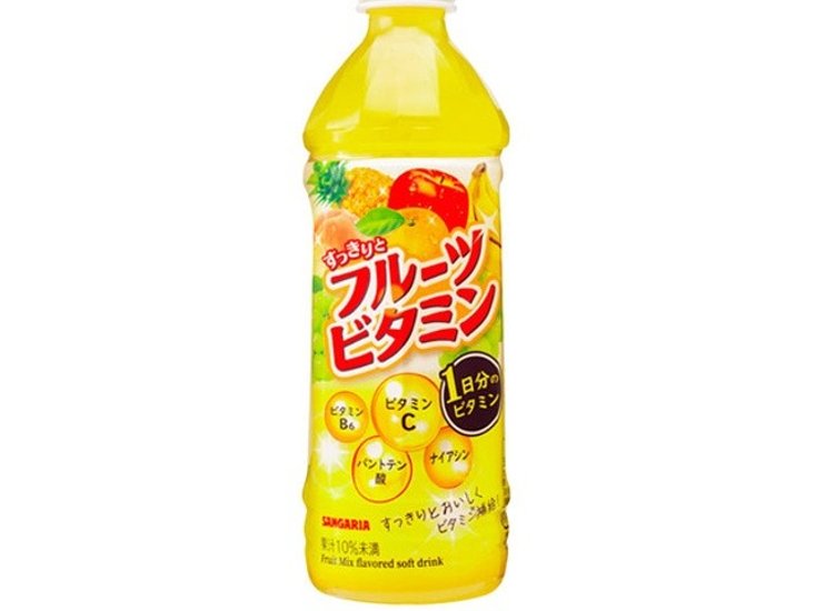 サンガリア すっきりとフルーツビタミンＰ５００ｍｌ  ×24 【全国送料無料】(一部地域別途)画像