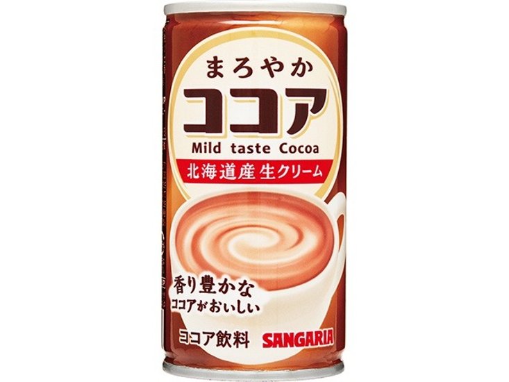 サンガリア まろやかココア 缶１９０ｇ  ×30 【全国送料無料】(一部地域別途)画像
