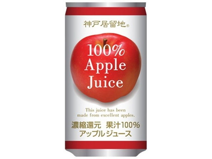 神戸居留地 アップル１００％ 缶１８５ｇ  ×30 【全国送料無料】(一部地域別途)画像