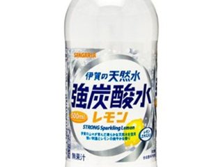 サンガリア 伊賀の天然水強炭酸水レモンＰ５００ｍｌ ×24 【全国送料無料】(一部地域別途)の画像