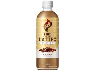 ファイア ワンデイラテ微糖 Ｐ６００ｍｌ  ×24 【全国送料無料】(一部地域別途)の画像