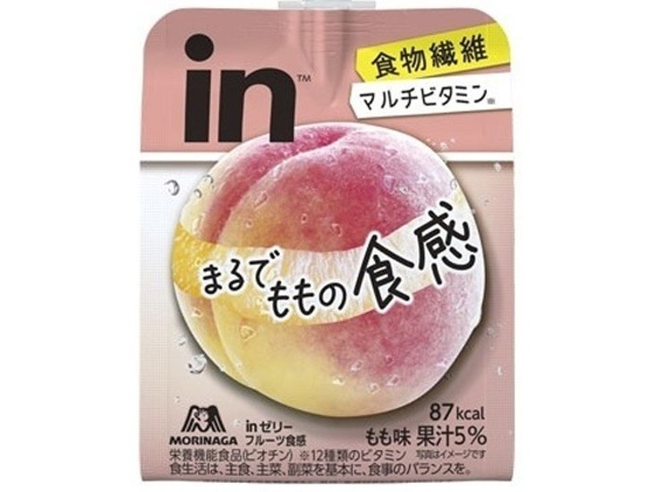 森永 ｉｎゼリー フルーツ食感もも  ×36 【全国送料無料】(一部地域別途)画像