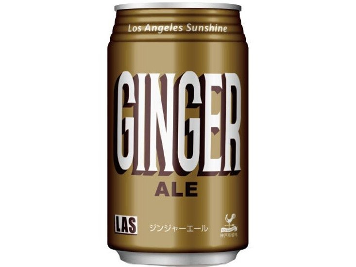 富永 ＬＡＳジンジャーエール ３５０ｍｌ ×24 【全国送料無料】(一部地域別途)画像