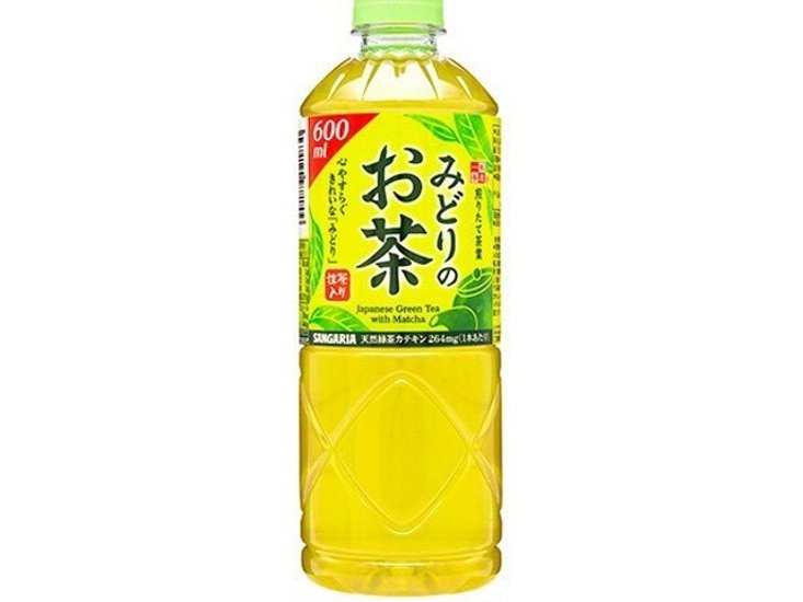 サンガリア みどりのお茶Ｐ６００ｍｌ ×24 【全国送料無料】(一部地域別途)画像
